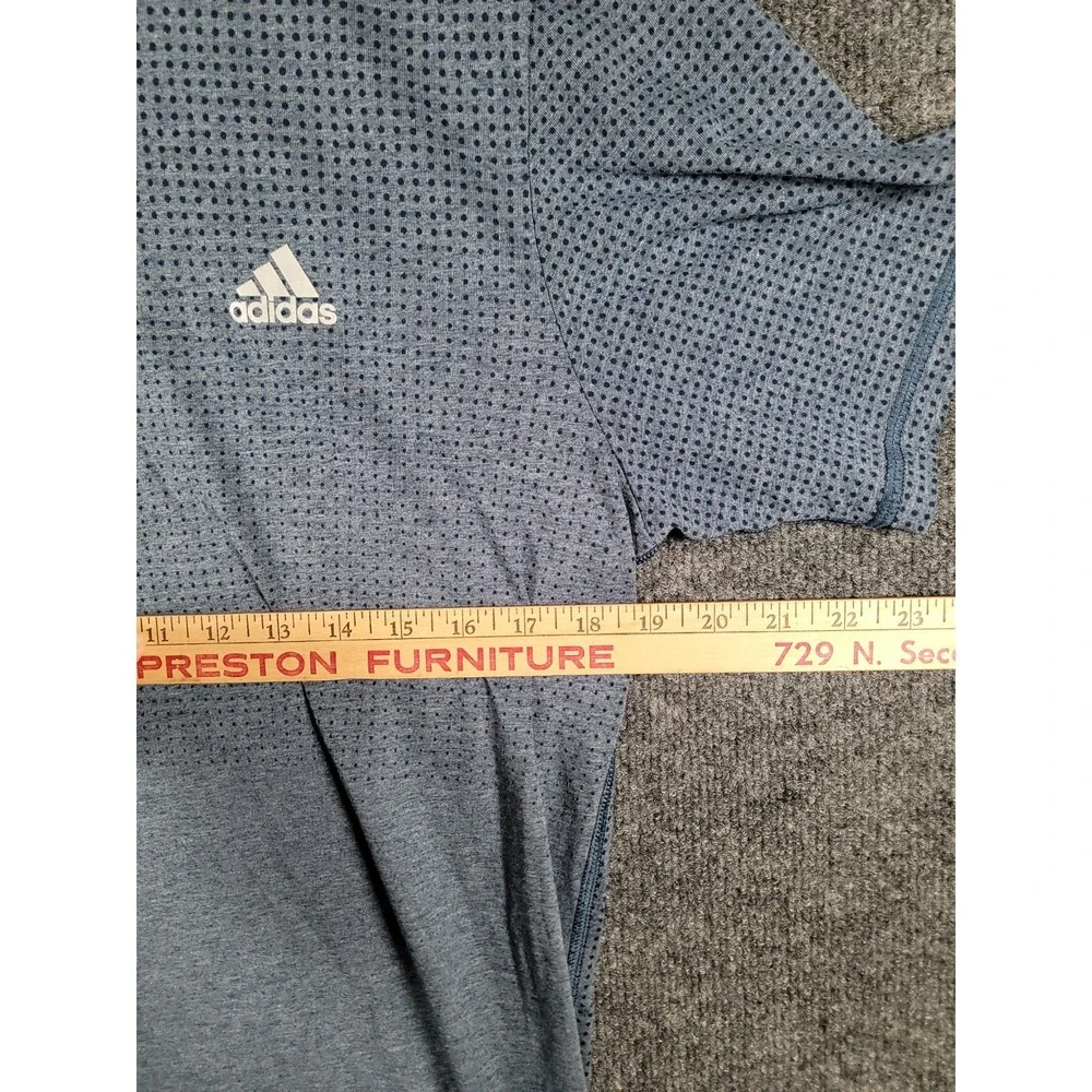 Adidas Aeroknit T-Shirt Mens Large Blue Climacool Athletic Performance Stretch